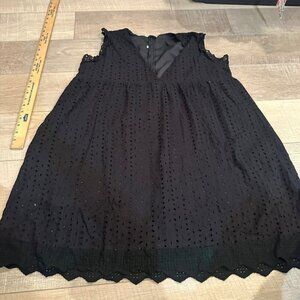 WOMENS BLACK UNBRANDED ROMPER DRESS WITH SHORTS XXL